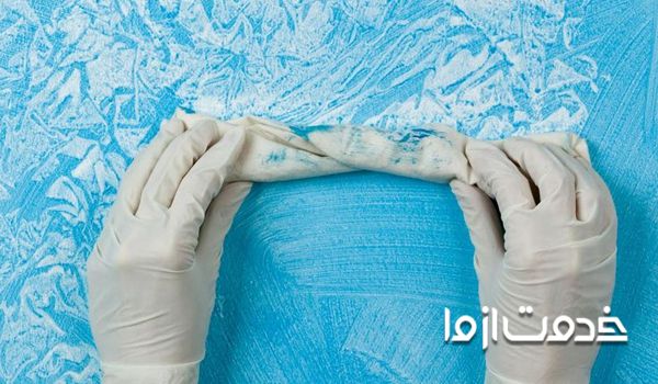 رنگ آمیزس ساختمان طرح چرم